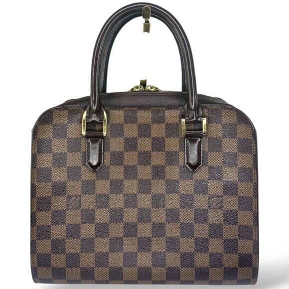 LOUIS VUITTON Damier Ebene Triana Top Handle Bag - Picture 1 of 14